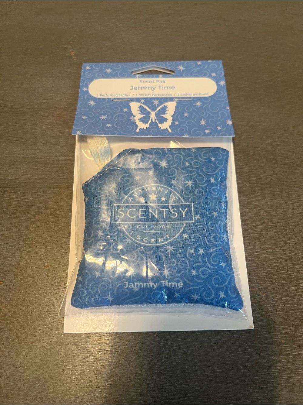 Scentsy White & Gray Back Packaging Info Card